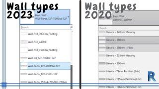 Revit - New wall types on Revit 2023 - Weekly tip
