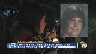 Vigil held for Ramona High School student who died after being hit in chest by ball