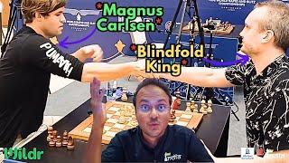 Magnus Carlsen crushes the Blindfold King in the Spanish  Carlsen vs Gareyev  World Rapid 2023