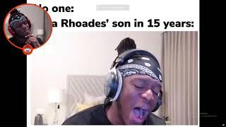 ksi reacts to lana Rhodes son