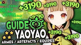 SOIGNEUR INCROYABLE  Guide YAOYAO  Artéfacts Teams & Armes   Genshin Impact