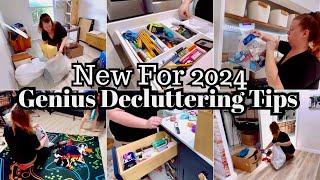 GENIUS Decluttering Tips for 2024  Declutter and Organize with me  clean declutter motivation