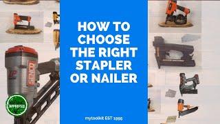 What To Look For When Buying A Stapler Or Nailer