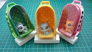 DIY Miniature Craft - Mini Pet Space Backpack Bag #shorts #miniature #dollhouse