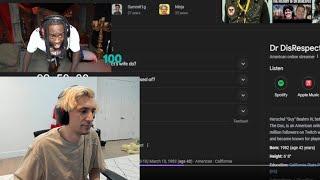 xQc reacts to Kai Cenat Finding out about Dr Disrespects Age in 2017