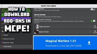 How To Download Addons in MCPE 1.20