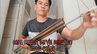 cara servis senapan angin gejluk mengganti karet pentil