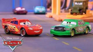 Lightning McQueen and Chick Hicks Race for the Piston Cup  Pixar Cars