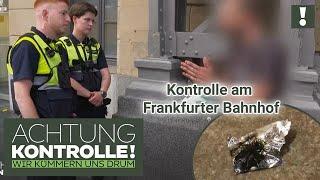 Dr*gen Alkohol und verwirrte Personen Kontrolle am Frankfurter Bahnhof  Achtung Kontrolle