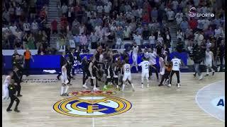 A huge brawl broke out between Real Madrid and Partizan in the EuroLeague Playoffs 