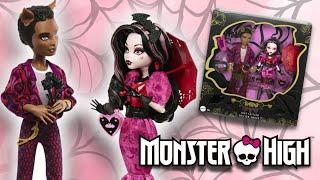 UNBOXING Draculaura and Clawd Monster High Howliday Love Edition Doll Set