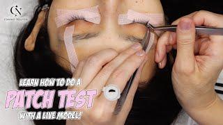 How to Do a Patch Test for Lash Extensions.