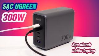 Bữa giờ xài cục sạc 5 cổng Ugreen 300W sạc nhanh cho 2 laptop quá đã