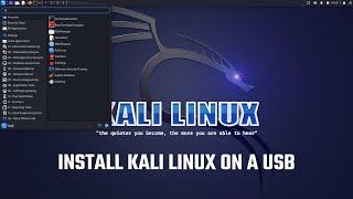 Kali Linux persistence live install on a USB  bootable pen drive using Rufus