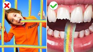 How to Sneak Candy into Jail Amazing Food Hacks & Funny Situations*