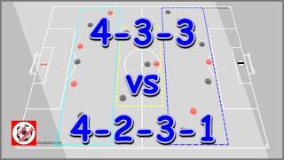 4-3-3 vs 4-2-3-1 Formation vs formation