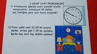 3.sınıf saat problemleri Zor problemler @Bulbulogretmen #3sınıf #saat #problem #keşfet