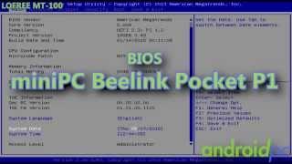 Bios Beelink Pocket P1 miniPC