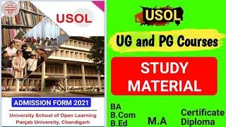 PU USOL STUDY MATERIAL DISPATCH 2021USOL EXAM 2021 STUDY MATERIALPU USOL UPDATE 2021 #USOL #PUCHD