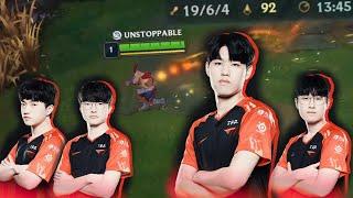  T1 Oner UNSTOPPABLE URF Lee Sin  - T1 Team Playing URF in NA - Faker  Oner  Zeus  Keria