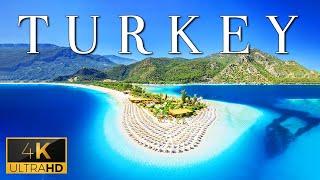 FLYING OVER TURKEY 4K UHD - Soft Music & Wonderful Natural Landscape For Relaxation For A New Day