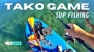 TAKO GAME  il mio primo POLPO pescando dal SUP stand up paddle fishing - octopus