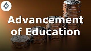 Advancement of Education  Law of Trusts