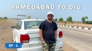 EP - 01 Diu Tour  Ahmedabad to Diu  370kms Drive  Diu Tourist Places  Journey Unfolds Vlogs