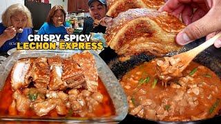 LECHON KAWALI EXPRESS na Pinatuyo sa Gata Super Crispy and Spicy