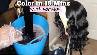 HOW TO DYE YOUR HAIR IN WATER IN 10 MINS WATERCOLOR METHOD SHATARIBAEE