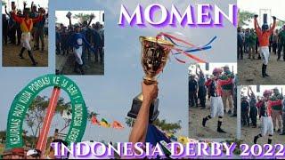momen Indonesia Derby 2022 di gelanggang pacuan kuda Pasuruan Jatim