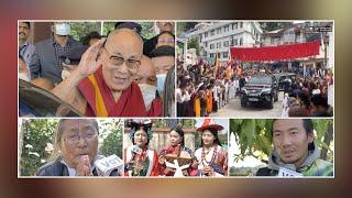 His Holiness the Dalai Lama arrives back in Dharamsala to a rousing welcome