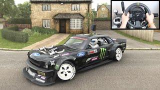 Forza Horizon 4 Ken Block Ford Mustang Hoonicorn Steering Wheel + Shifter Gameplay