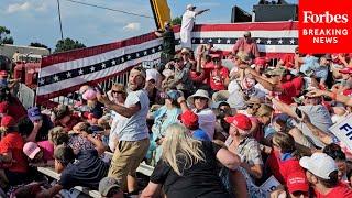 GRAPHIC WARNING New Footage From Inside Trump Rally Shows Audience Response To Shooting