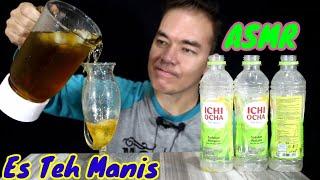 AsMr drinking 100% Cold ICHI OCHA sound  No Talking  Challenge to Badlandschug