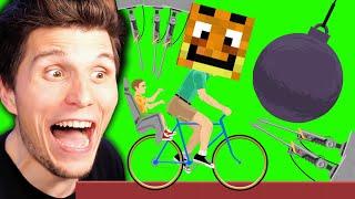 Zuschauer haben mir diese PALUTEN Level gebaut  Happy Wheels