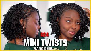 Bob Style Mini Twist  Freetress pre flufffed hair ADDED