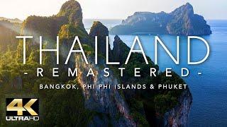 THAILAND 4K Long Video of Bangkok Phi Phi Islands & Phuket - DRONE FOOTAGE ULTRA HD