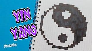 COMO DIBUJAR YIN YANG PIXEL ART - PIXELADOS