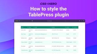 How to Customize a Table in WordPress with CSS Hero and Tablepress