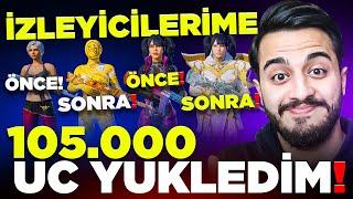 BOŞ HESAPLARA YÜKLÜ UC ATILIRSA? 104.700 UC ŞANS FARKI VARMI? PUBG Mobile