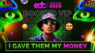 EDC Thailand 2025 I got VIP for the first time DETAILS + LIVE TICKET BOOKING REACTION