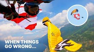 When Paragliding GOES WRONG You Better Have This - Steerable Reserve Test Beamer 3