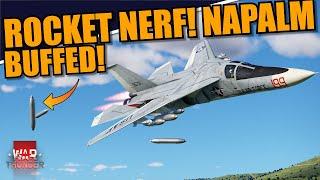 War Thunder - CHANGES to ROCKETS BOMBS & NAPALM in AIR BATTLES + MORE bug fixes