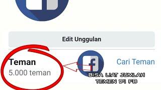 Tutorial melihat jumlah teman di facebook