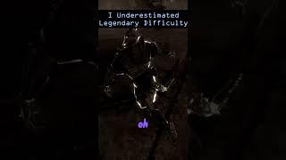 I Underestimated Legendary Difficulty #skyrim #legendary #skyrimae #skyrimse #shorts #elderscrolls