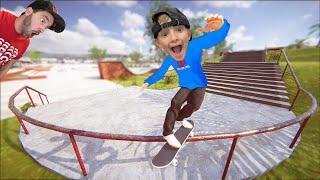 FATHER SON SKATEBOARDING VIDEO GAME 4  5000 Foot Grind