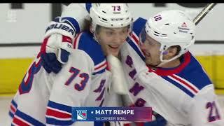 Matt Rempes First NHL Goal  ABC  NYR vs PHI  Feb 24th 2024
