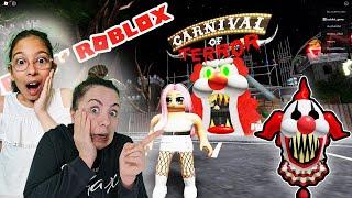 ROBLOX KORKUNÇ PALYAÇODAN KAÇIŞ  ESCAPE THE CARNIVAL OF TERROR OBBY SILA VE MİRA