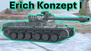 NEW tank Erich Konzept 1 released 3 battles in action  WoT Blitz